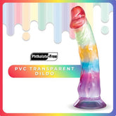 Excellent Power Jellido Multi Coloured 16.5 cm Suction Cup Realistic Dildo Realistic Dildos